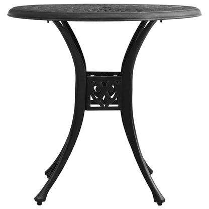 315583 vidaXL Garden Table Black 78x78x72 cm Cast Aluminium