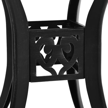 315583 vidaXL Garden Table Black 78x78x72 cm Cast Aluminium