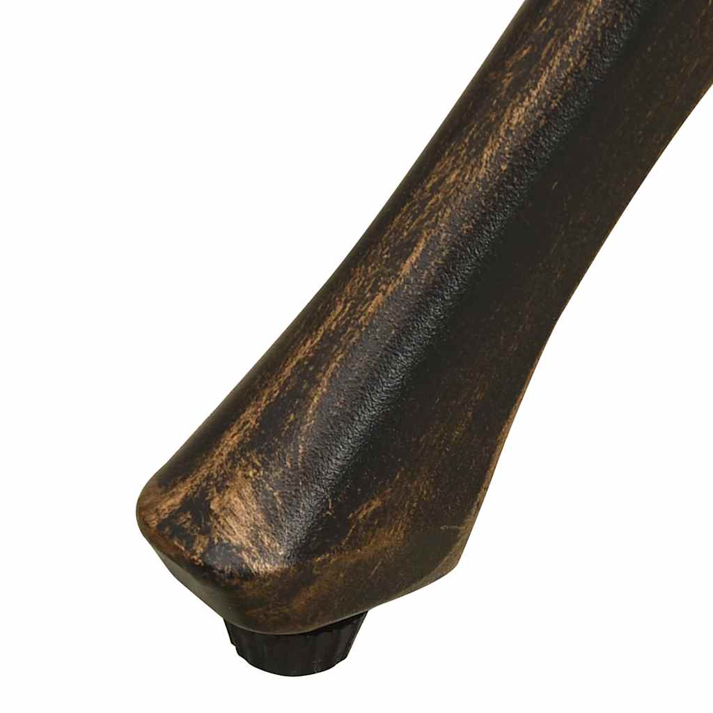 315585 vidaXL Garden Table Bronze 90x90x74 cm Cast Aluminium