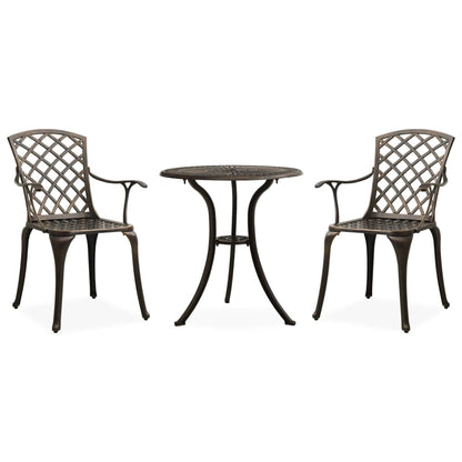 Bistro Set | Bronze | Cast aluminium | Medium | Durable | Bistro Set