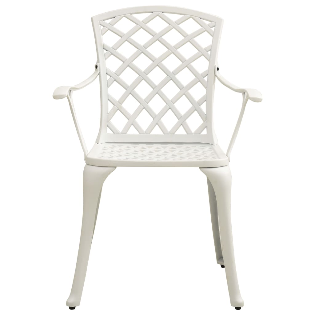Bistro Set | White | Cast Aluminium | Small | Ergonomic | Bistro Set
