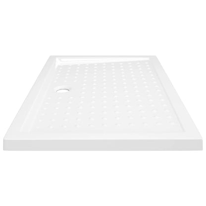 Shower Base Tray with Dots White 70x100x4 cm ABS