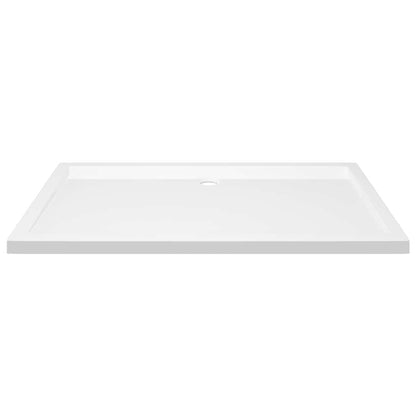 Rectangular ABS Shower Base Tray White 70x120 cm
