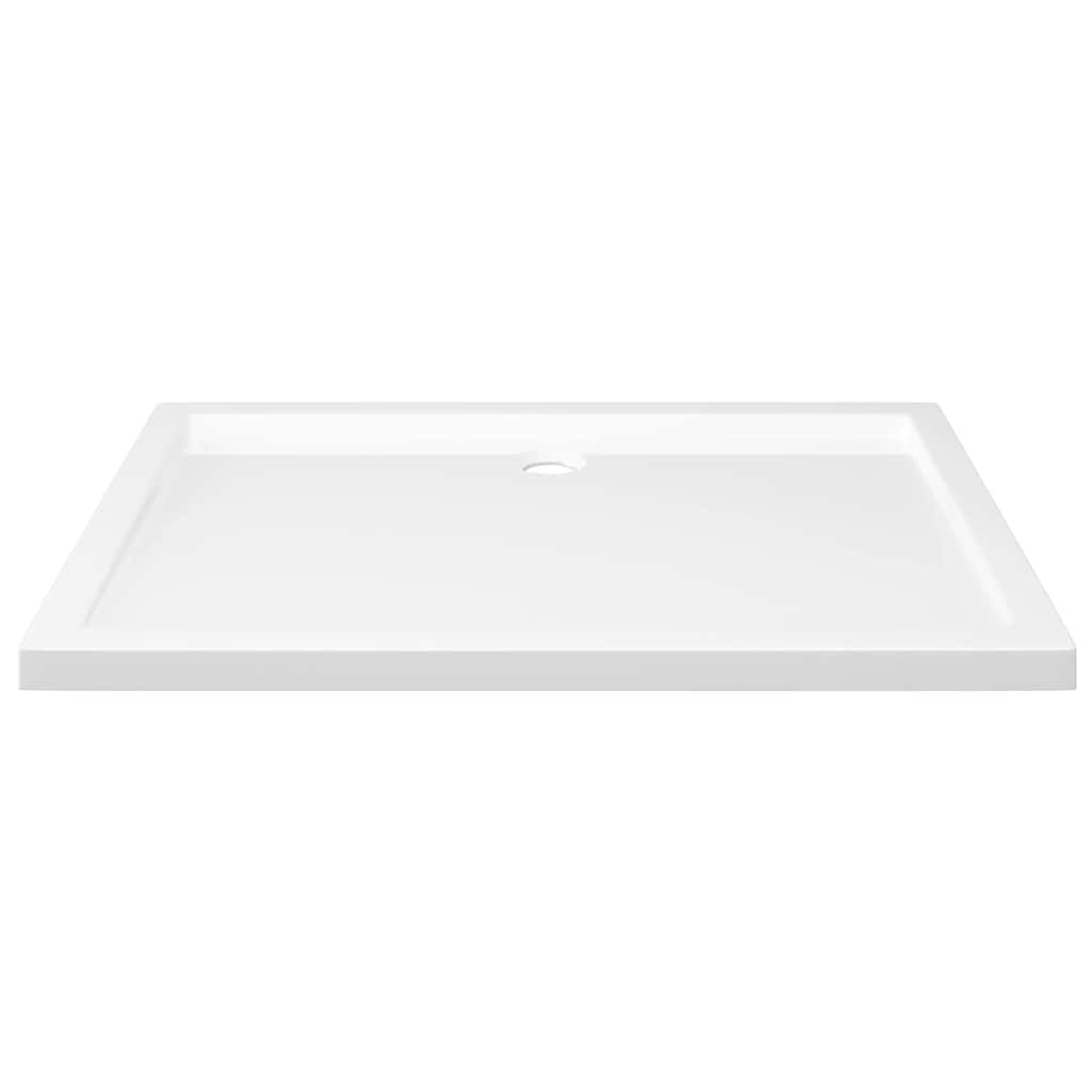 Rectangular ABS Shower Base Tray White 70x100 cm