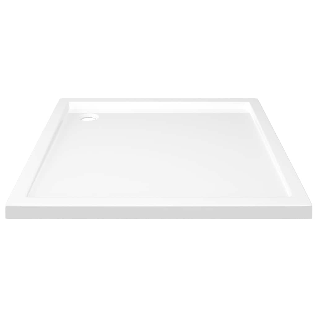 Square ABS Shower Base Tray White 80x80 cm