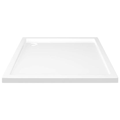 Square ABS Shower Base Tray White 80x80 cm
