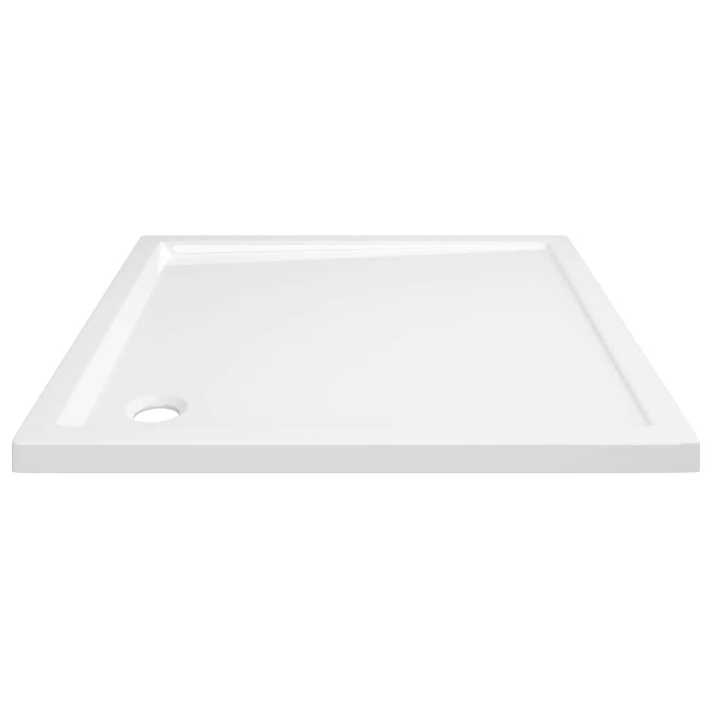 Square ABS Shower Base Tray White 80x80 cm