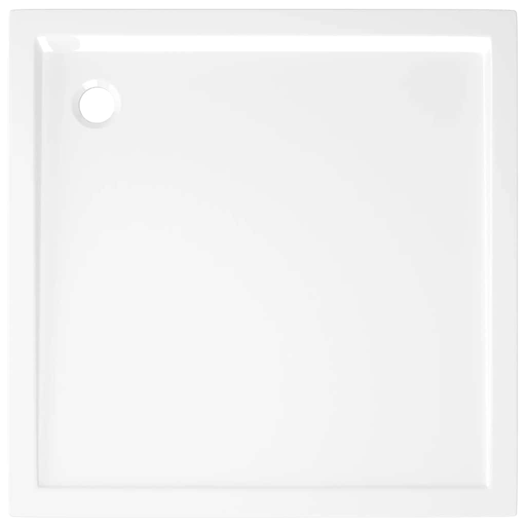 Square ABS Shower Base Tray White 80x80 cm