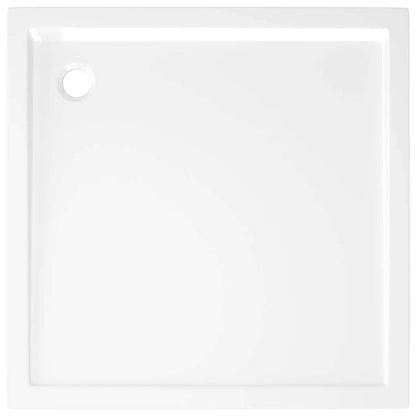 Square ABS Shower Base Tray White 80x80 cm