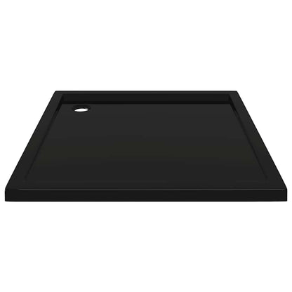 Square ABS Shower Base Tray Black 90x90 cm