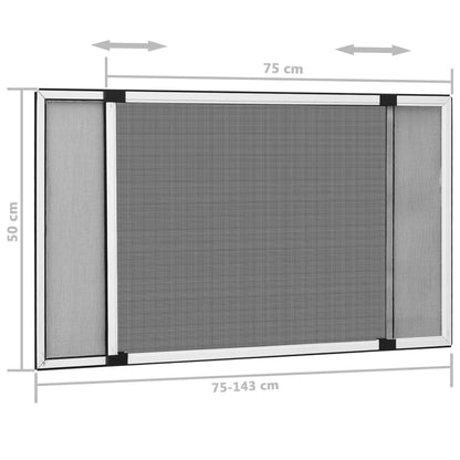 Extendable Insect Screen for Windows White
