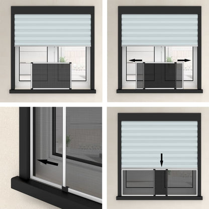 Extendable Insect Screen for Windows White
