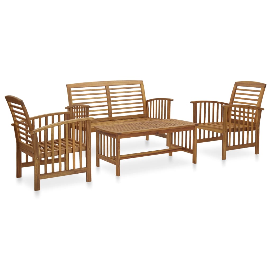 Garden Lounge Set | Natural Wood | Solid Acacia wood | Standard | Durable