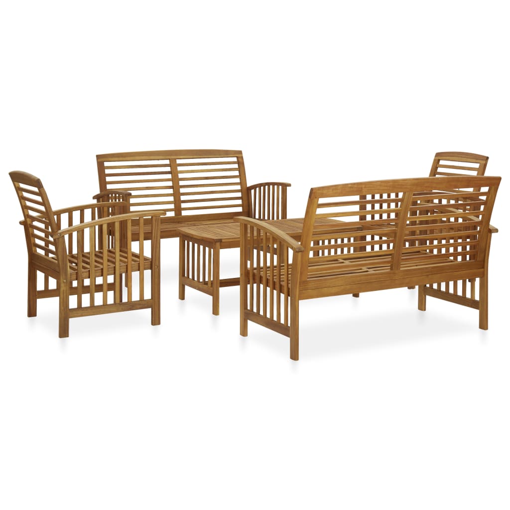 Garden Lounge Set | Natural wood | Solid Acacia wood | Large | Seats Many