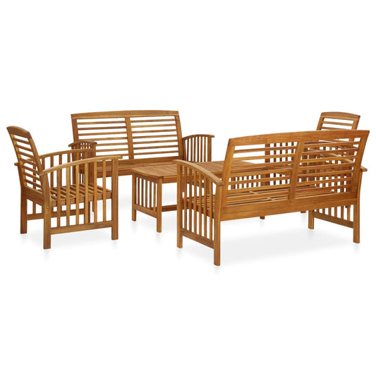 Garden Lounge Set | Natural wood | Solid Acacia wood | Large | Seats Many