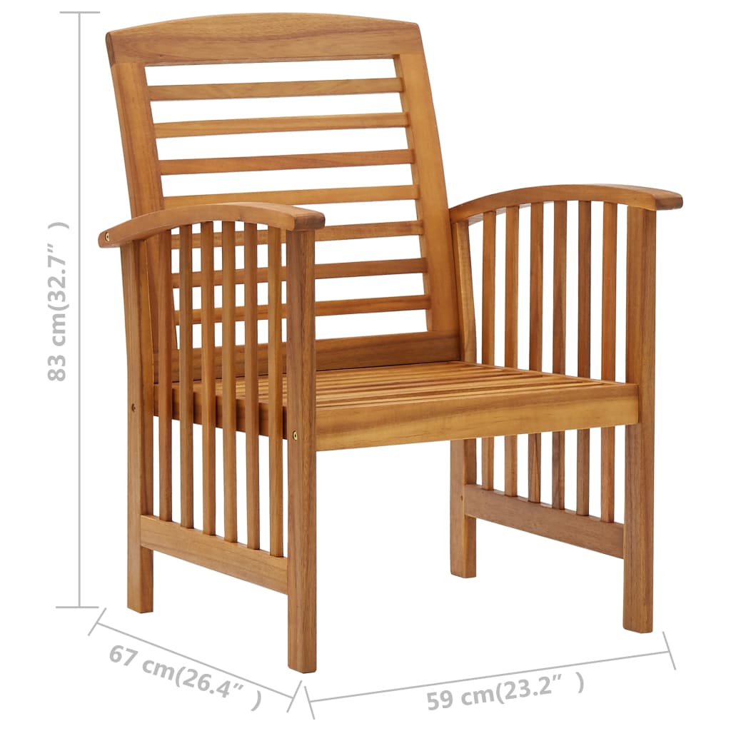 Garden Lounge Set | Natural wood | Solid Acacia wood | Large | Seats Many
