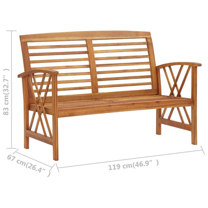 3 Piece Garden Lounge Set Solid Acacia Wood