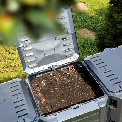 312275 vidaXL Garden Composter Black 1600 L