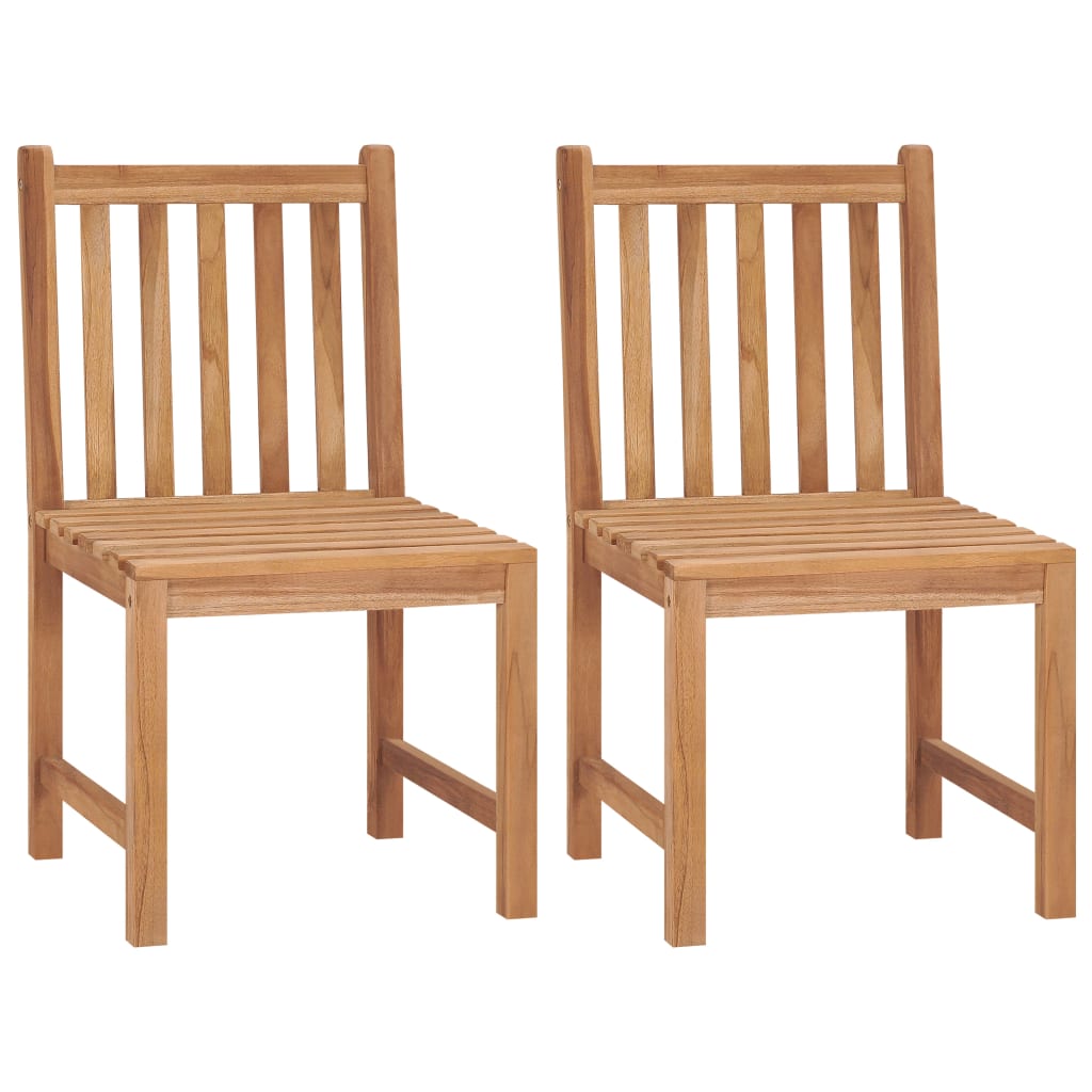 Garden Chair | Set of 2 | Natural Teak | Teak hardwood | Standard
