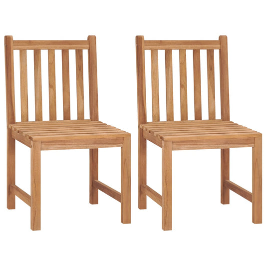 Garden Chair | Set of 2 | Natural Teak | Teak hardwood | Standard