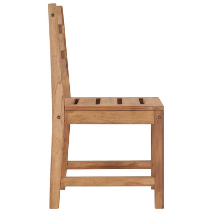 Garden Chair | Set of 2 | Natural Teak | Solid Teak Wood | Regular