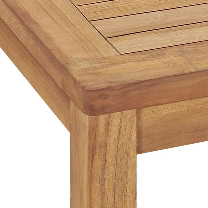 Garden Dining Table 140x80x77 cm Solid Teak Wood