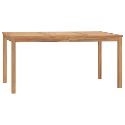 Garden Dining Table 160x80x77 cm Solid Teak Wood