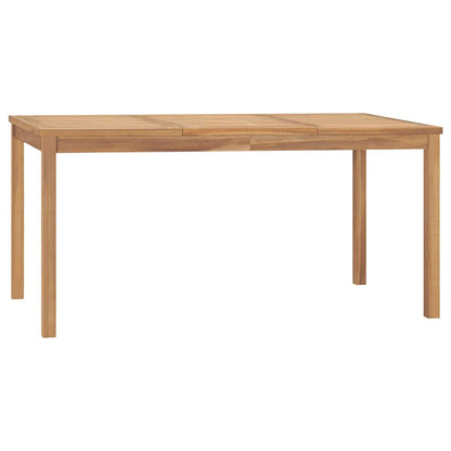 315620 vidaXL Garden Dining Table 160x80x77 cm Solid Teak Wood