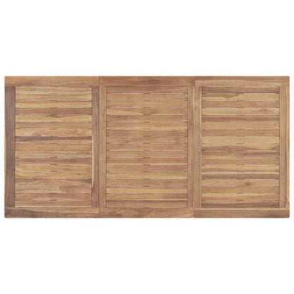 Garden Dining Table 160x80x77 cm Solid Teak Wood
