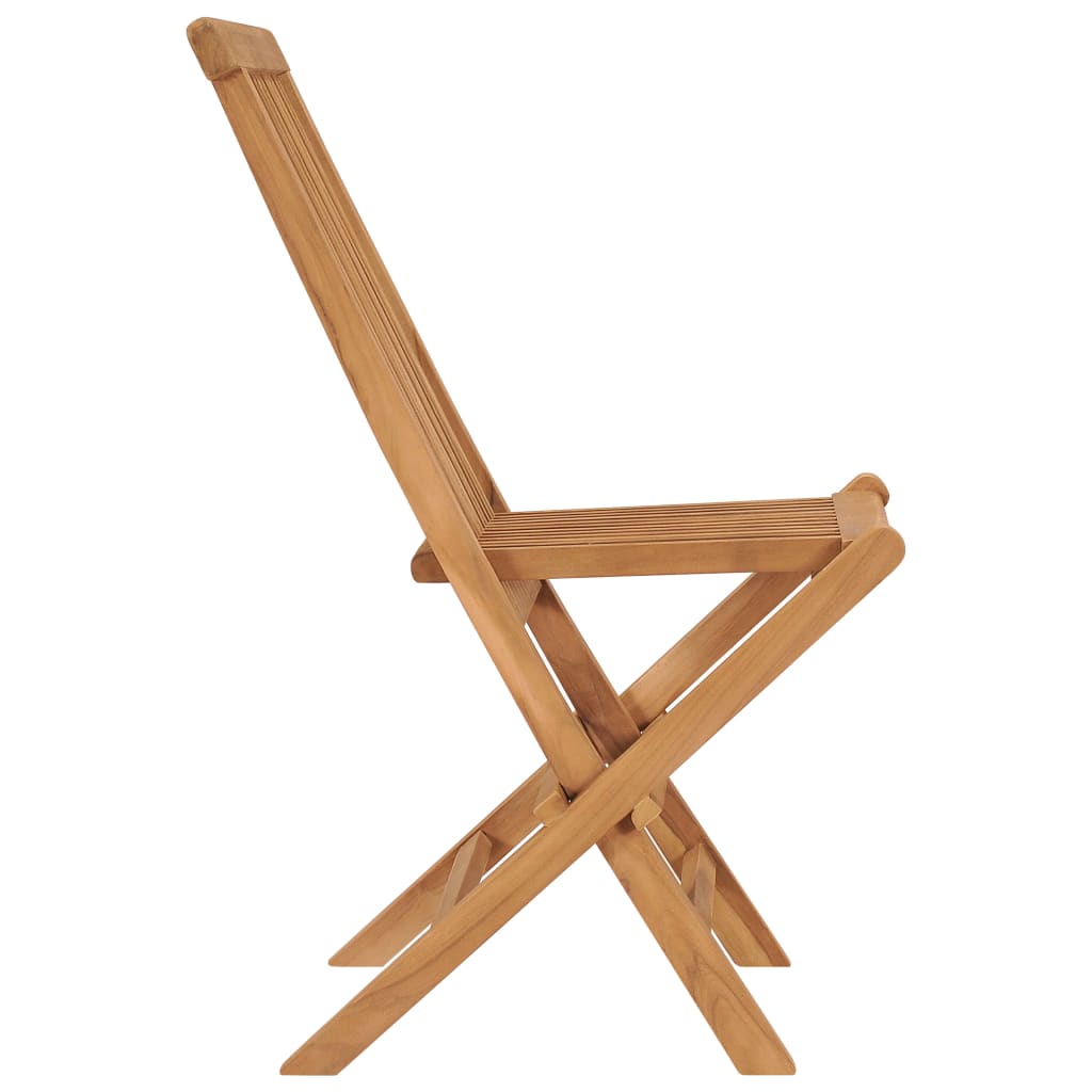 Garden Chair | Set of 2 | Natural Teak | Solid Teak Wood | Standard