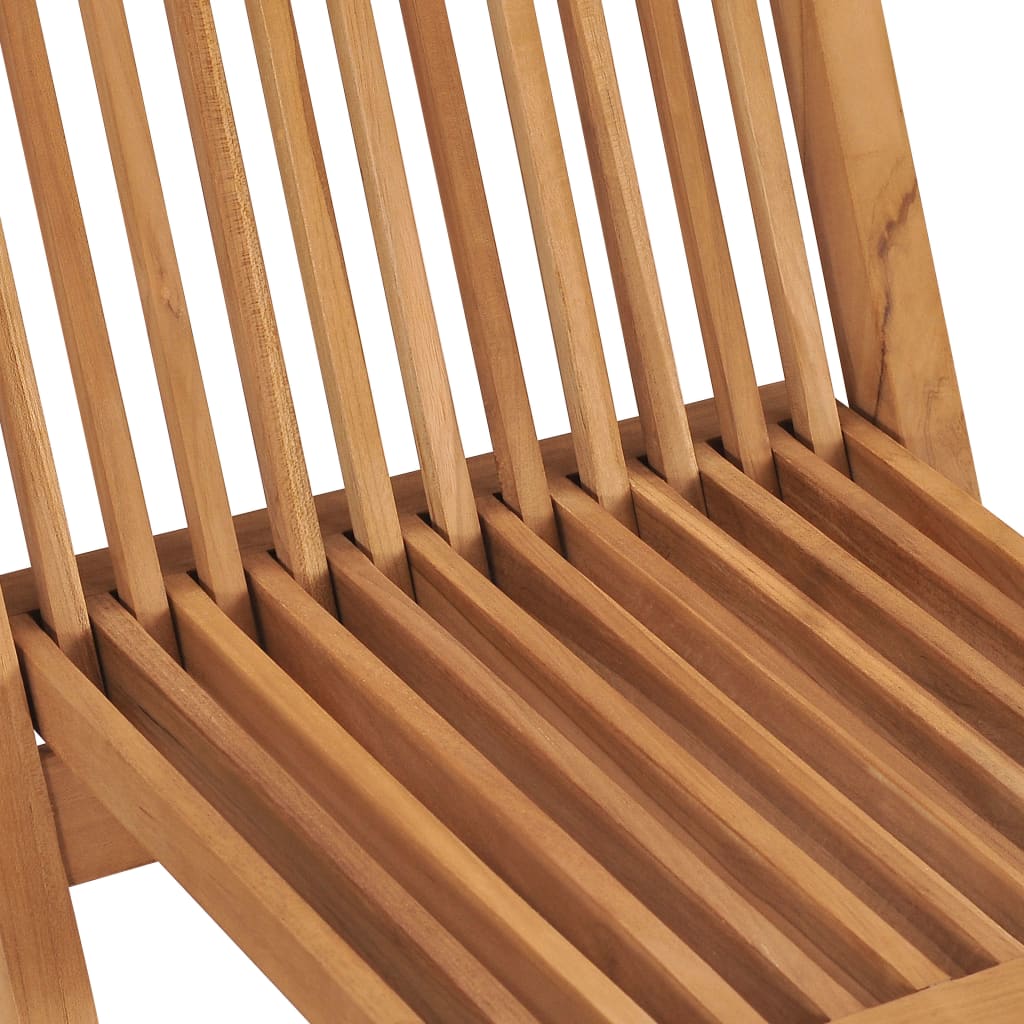 Garden Chair | Set of 2 | Natural Teak | Solid Teak Wood | Standard