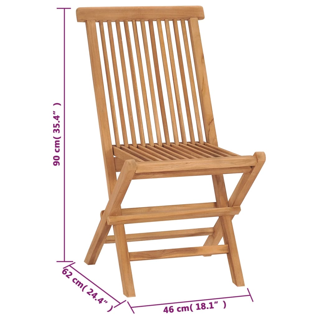 Garden Chair | Set of 4 | Teak