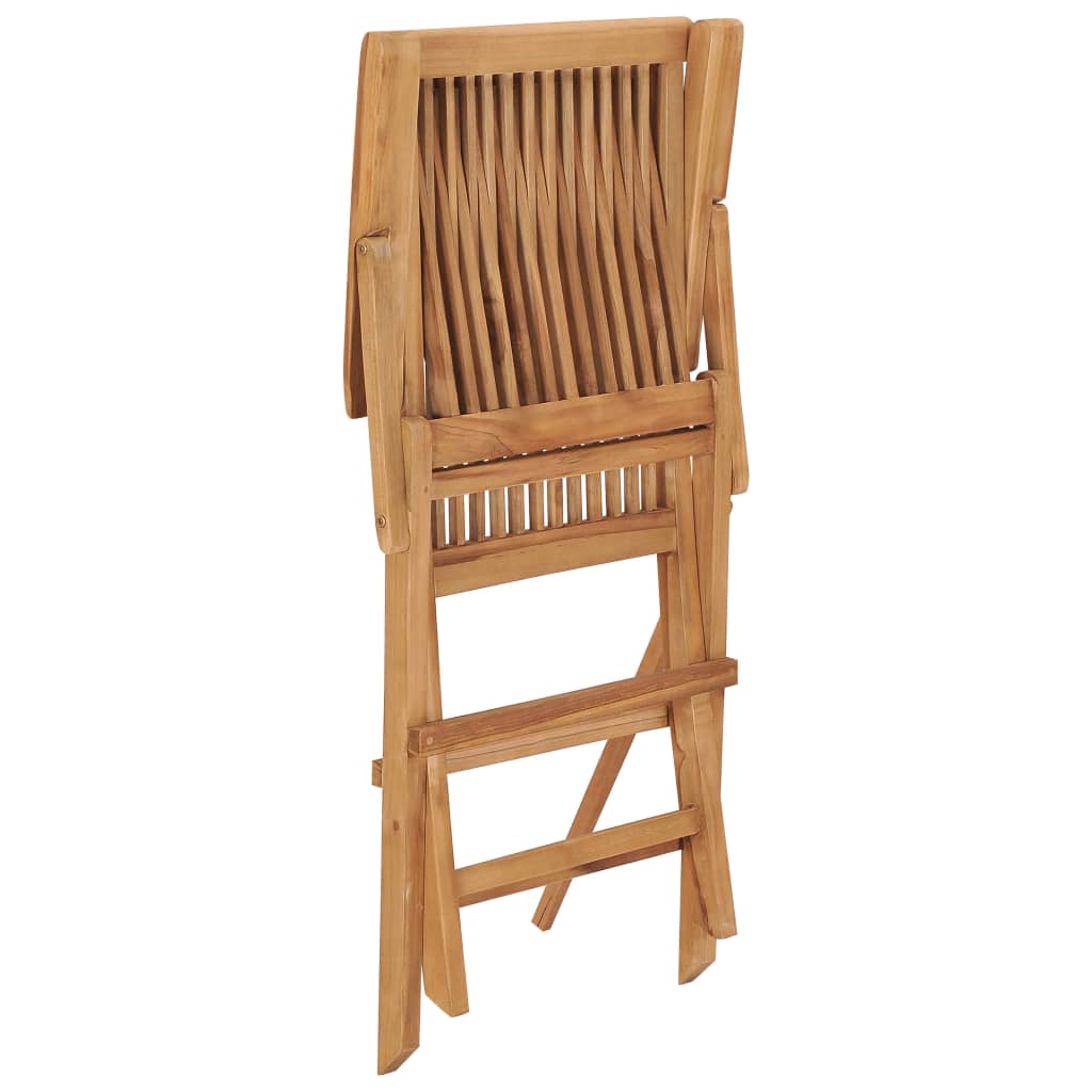 Garden Chair | Set of 3 | Teak Brown | Teak Wood | Medium | Foldable