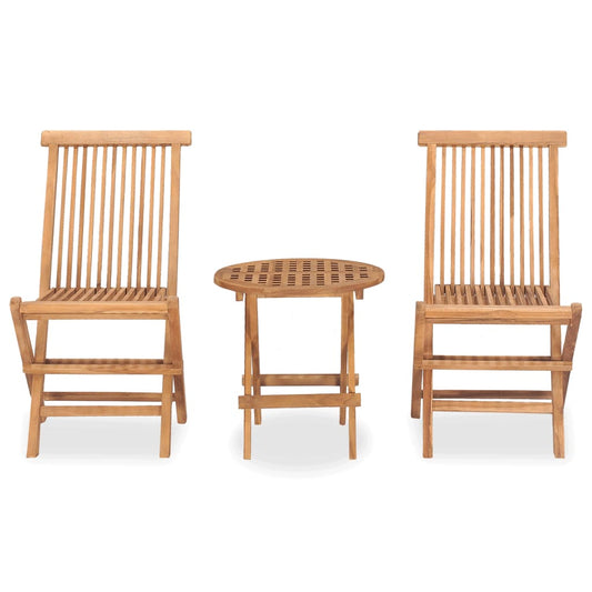 Outdoor Dining Set | Natural teak | Smooth sanded teak hardwood | Compact