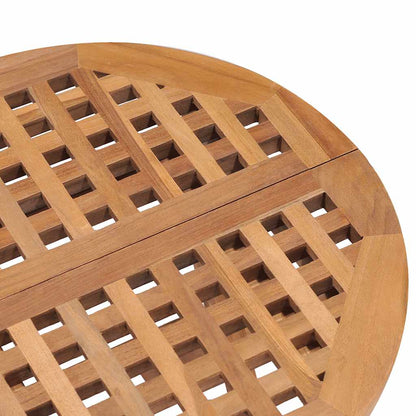 3 Piece Folding Outdoor Dining Set Solid Teak Wood