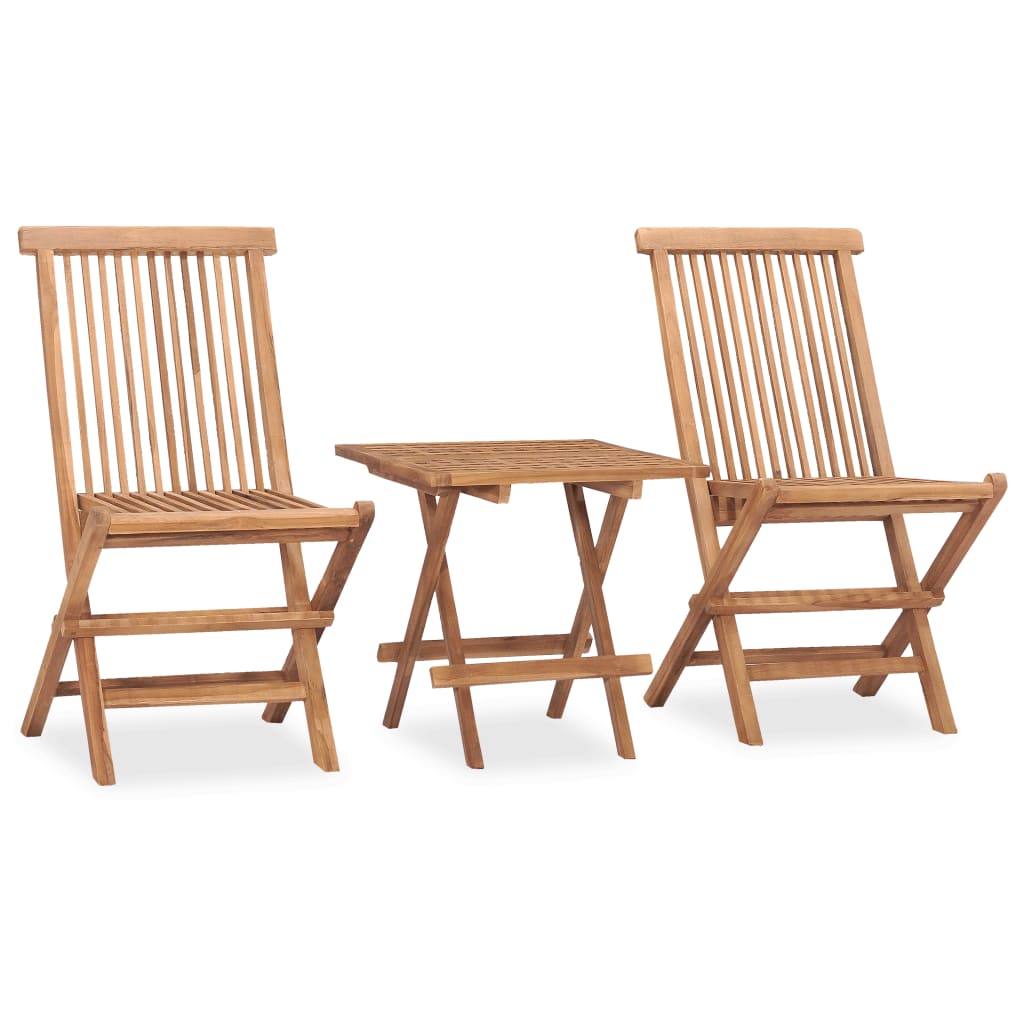 Outdoor Dining Set | Teak Brown | Well-sanded teak hardwood | Medium