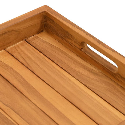 Serving Tray 60x35 cm Solid Teak Wood