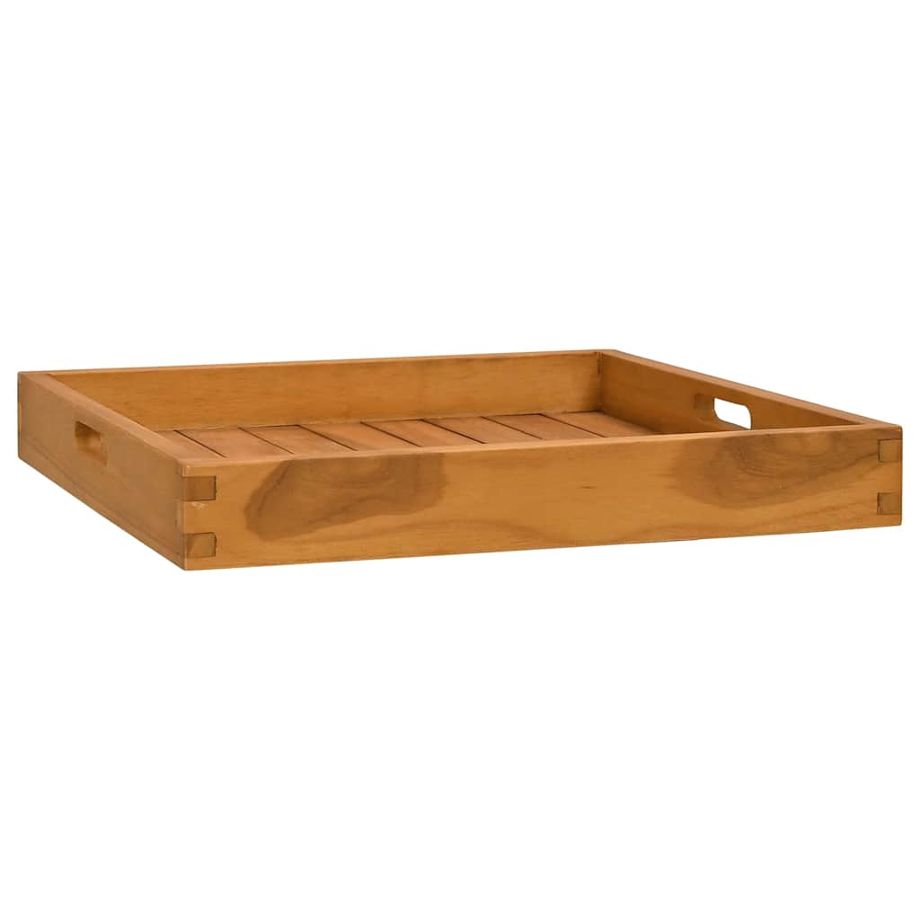 Serving Tray 50x50 cm Solid Teak Wood