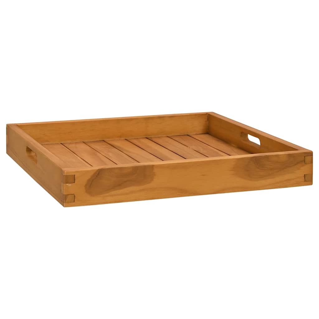 Serving Tray 50x50 cm Solid Teak Wood