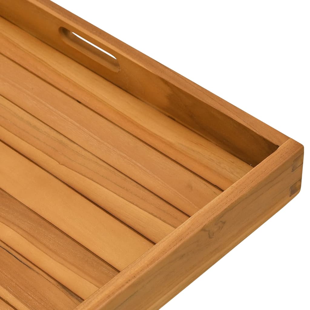 Serving Tray 60x60 cm Solid Teak Wood