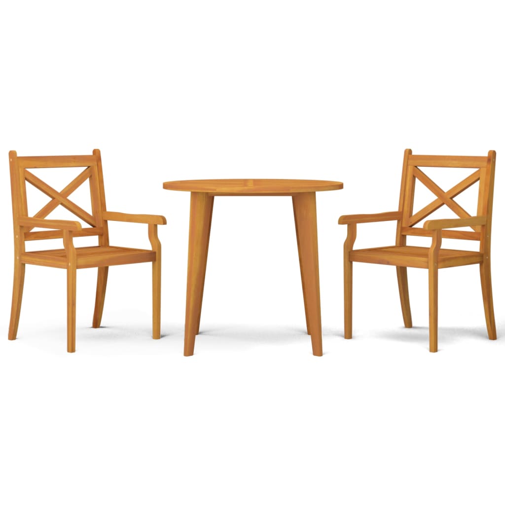 Garden Dining Set | Natural wood | Solid acacia wood | Medium | Durable
