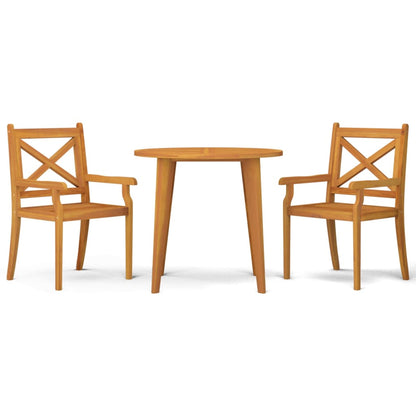 Garden Dining Set | Natural wood | Solid acacia wood | Medium | Durable