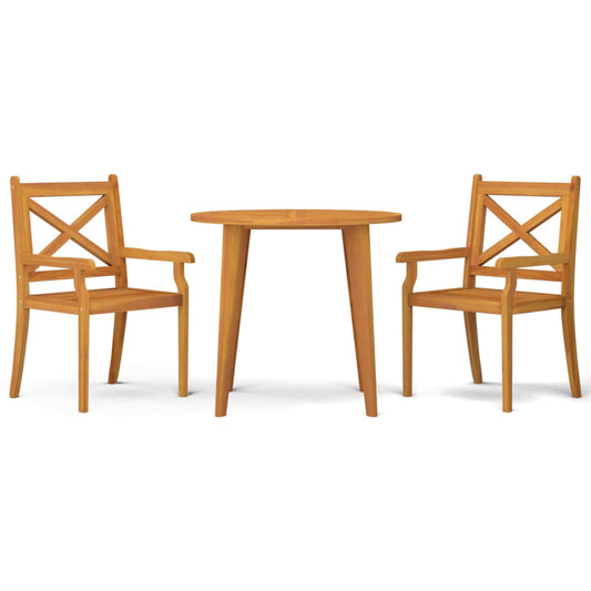 Garden Dining Set | Natural wood | Solid acacia wood | Medium | Durable