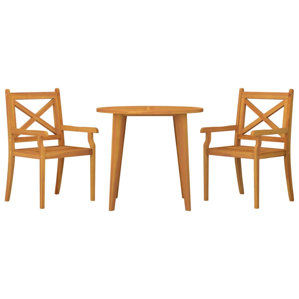 Garden Dining Set | Natural wood | Solid acacia wood | Medium | Durable