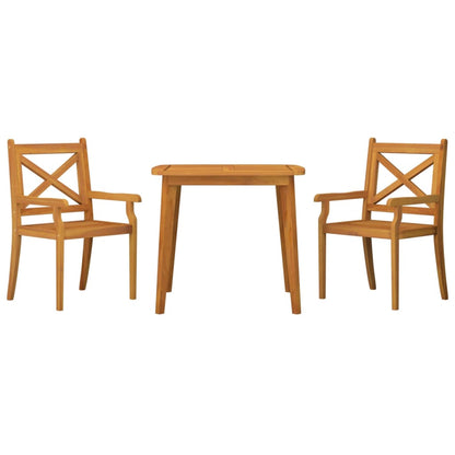 Garden Dining Set | Natural wood | Solid Acacia wood with an oil finish