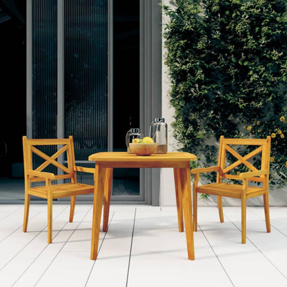 Garden Dining Set | Natural wood | Solid Acacia wood with an oil finish