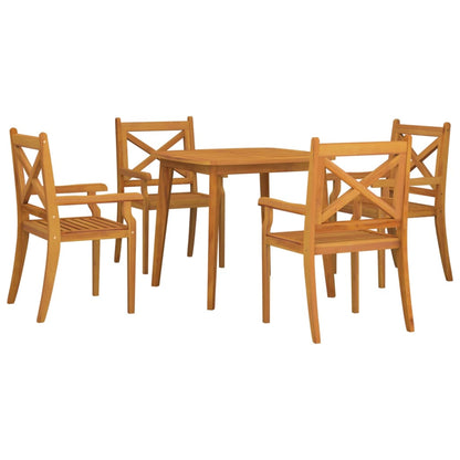 Garden Dining Set | Natural Wood | Solid Acacia Wood | Medium | Durable
