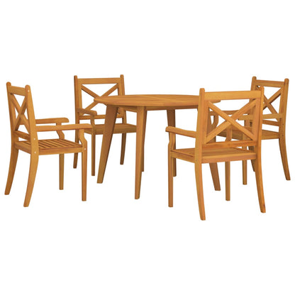 Garden Dining Set | Natural Wood | Solid acacia wood with an oiled finish