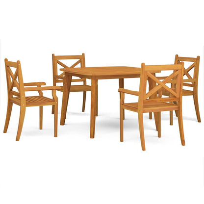 Garden Dining Set | Natural wood | Solid Acacia wood | Medium