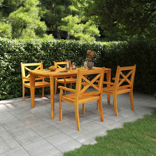 Garden Dining Set | Natural wood | Solid acacia wood | Standard | Durable
